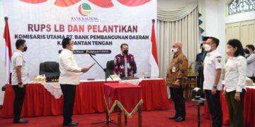 Wagub Lantik Komisaris Utama PT Bank Kalteng Periode 2022-2026