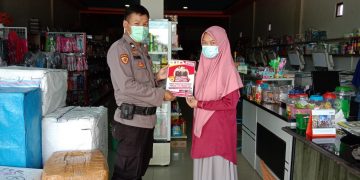 Personel Bagsumda Sosialisasi Rekrutmen Polri dan Sosialisasi Penerapan Prokes