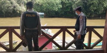 Polsek Seruyan Hulu Cek Debit Air di Sekitar DAS Seruyan Hulu