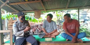 Polsek Seruyan Tengah Sosialisasi dan Sebarkan Maklumat Kapolda Kalteng Larangan Karhutla