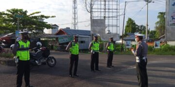 Utamakan Keselamatan Berlalu Lintas Sat Lantas Polres Seruyan Gatur Pagi