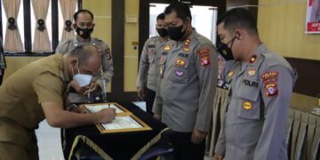 Penandatanganan Pakta Integritas dan Sumpah Casis Bintara Digelar Virtual