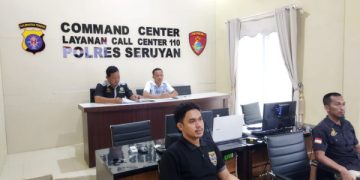 Satresnarkoba Polres Seruyan Ikuti Anev Bersama Dirresnarkoba Secara Virtual