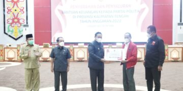 Pemprov. Kalteng Salurkan Bantuan kepada 11 Parpol Senilai Rp5,8 Miliar