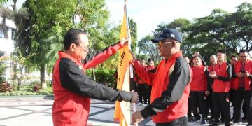 Sekda Nuryakin Lepas Kontingen Kalteng Ikuti Pornas XVI Korpri