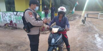 Polsek Danau Sembuluh Tiada Henti Giat Yustisi dan Sosialisasi Prokes