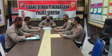 Wakapolres Seruyan Pimpin Sidang Dewan Penghargaan Bagi Personel