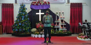 Kapolres Seruyan Hadiri Perayaan Natal Bersama di GKE Imanuel