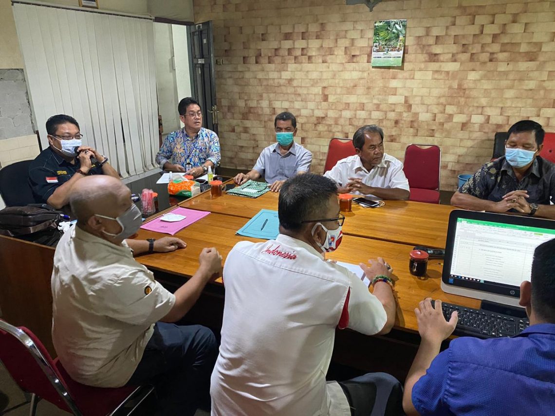 Rapat KONI Kalteng untuk membentuk Satgas Pelatda PON Kalteng 2021, Rabu (13/1/2021). Foto : Ist