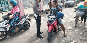 Satlantas Polres Seruyan Himbau Warga Untuk Tertib Prokes Covid-19