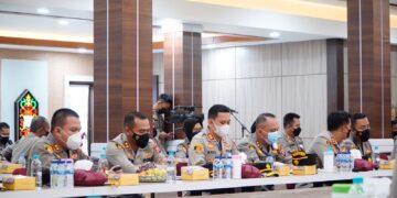 Kapolres Seruyan Mengikuti Comander Wish Kapolda Kalteng