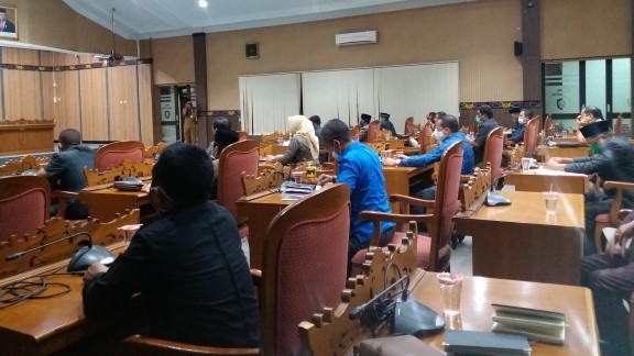 Suasana rapat di DPRD Kabupaten Kotim