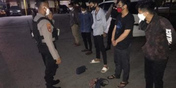 Patroli Jam Malam PSBB, Lima Pemuda Mabuk-mabukan Diamankan