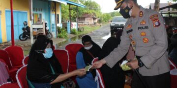 Kapolres Seruyan Monitoring Vaksinasi Berjalan Sesuai Prokes