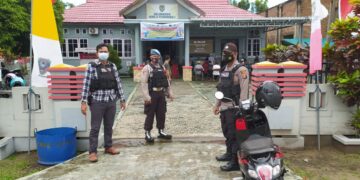 Polsek Seruyan Hilir Lakukan Pengamanan Vaksinasi