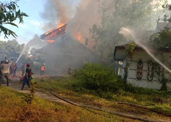 Lagi, Tiga Bangunan UPR di Jl Kartini Palangka Raya Terbakar