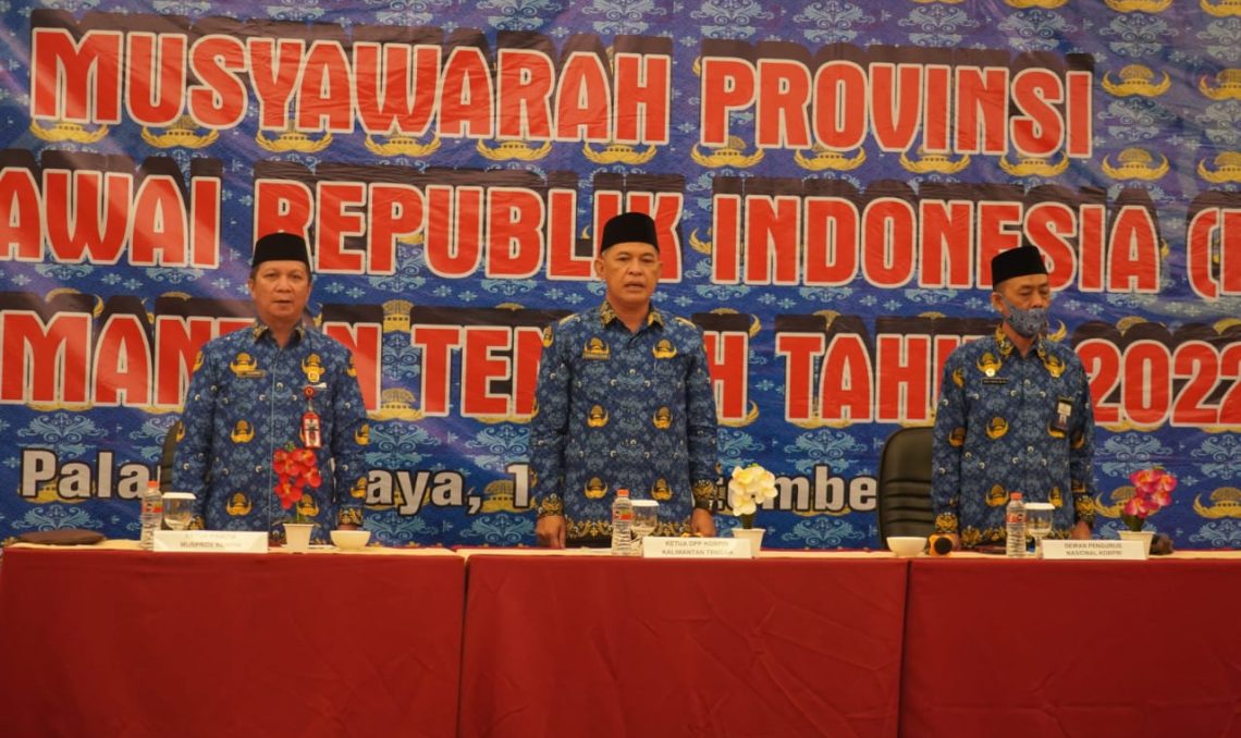Pembukaan Musyawarah Provinsi Korpri Kalteng tahun 2022