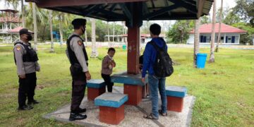 Regu Oncall Polres Seruyan Patroli Tempat Wisata dan Sosialisasi Prokes