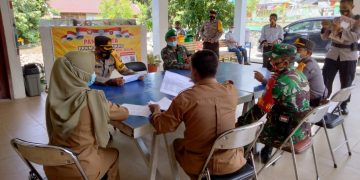 Dandim 1017/Lamandau Bersama Kapolres Cek Kesiapan Posko Desa Tangkal Covid-19