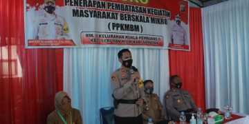 Kapolres Seruyan Launching Pembentukan Posko PPKM Berbasis Mikro Tingkat RW