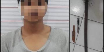 Tak Terima Diminta Buka Helm, Pemuda Desa Pasir Panjang ini Ngamuk Bawa Pedang