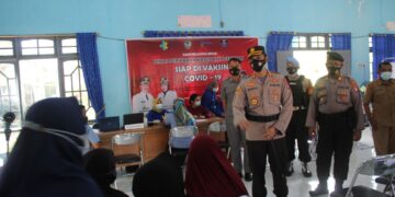 Kapolres Seruyan Pantau Vaksinasi di Perkantoran Pemkab Seruyan