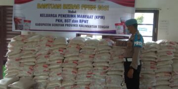 Polres Seruyan Monitor Penyaluran Bantuan Beras