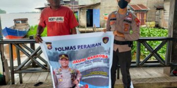 Satpolairud Polres Seruyan Himbau Masyarakat Hindari Narkoba