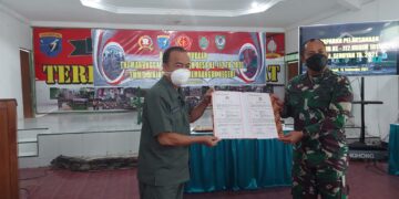 Kabag SDM Polres Seruyan Mewakili Kapolres Hadiri Pembukaan TMMD ke-112