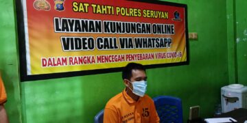 Tahanan di Polres Seruyan Bisa Dibesuk secara Online