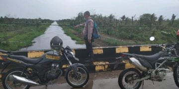 Siaga luapan Air, Polsek Seruyan Hilir Pantau Debit Sungai