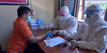 Belasan Tahanan Polres Seruyan Jalani Rapid Test