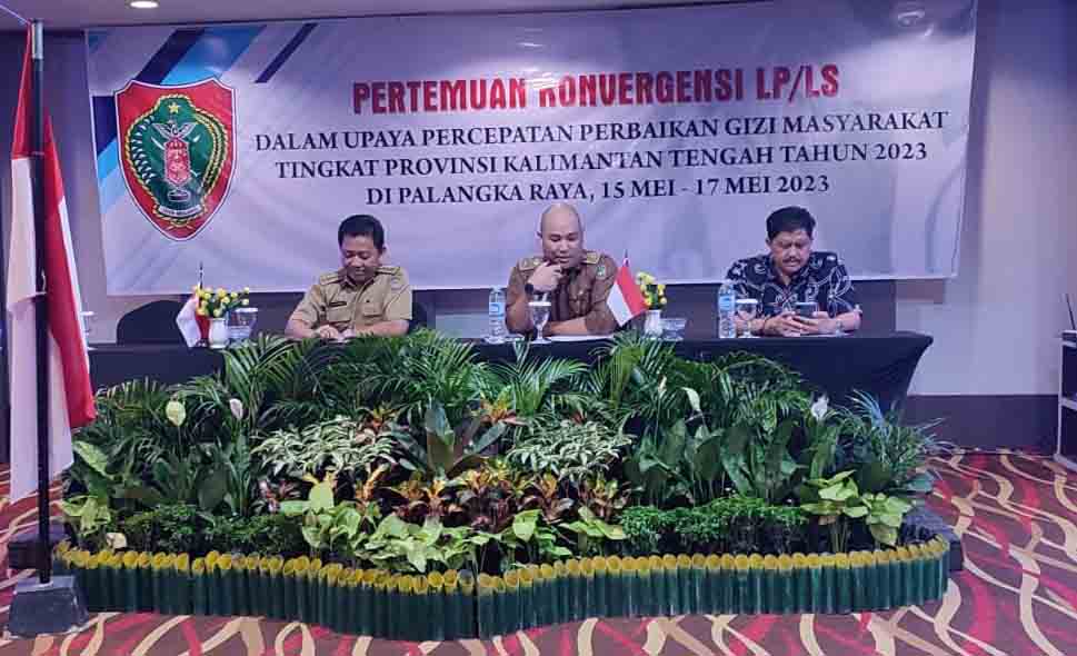 Sekretaris Dinas Kesehatan Prov. Kalteng membuka acara dan memberikan arahan