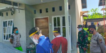 Personil Polsek Hanau Bersama Satgas Covid-19 Lakukan Tracing