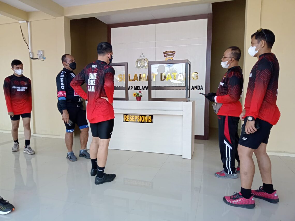 Sentra Pelayanan Kepolisian Terpadu (SPKT) Polres Seruyan ini masih dalam tahap finishing untuk memaksimalkan pelayanan kepada masyarakat, Jum'at (16/07/2021). Foto : Tbn