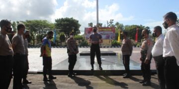 Kapolres Seruyan Pimpin Personel  Berjemur Pagi Guna Tingkatkan Imun