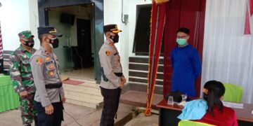 Kapolres Seruyan Hadiri Kegiatan Vaksinasi di Pospol Bangkal