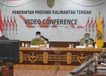 Sekda Kalteng Ikuti Rakor Evaluasi Penyerapan APBD Tahun 2020