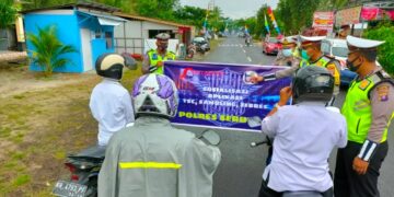 Satlantas Polres Seruyan Sosialisasikan Aplikasi TSC, Samoling, Zebres