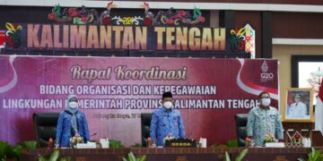 Pj. Sekda H. Nuryakin Buka Rakor Bidang Organisasi dan Kepegawaian Se-Kalteng