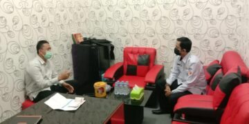 Kasat Intelkam Polres Seruyan Terima Kunjungan Silaturahmi Bawaslu