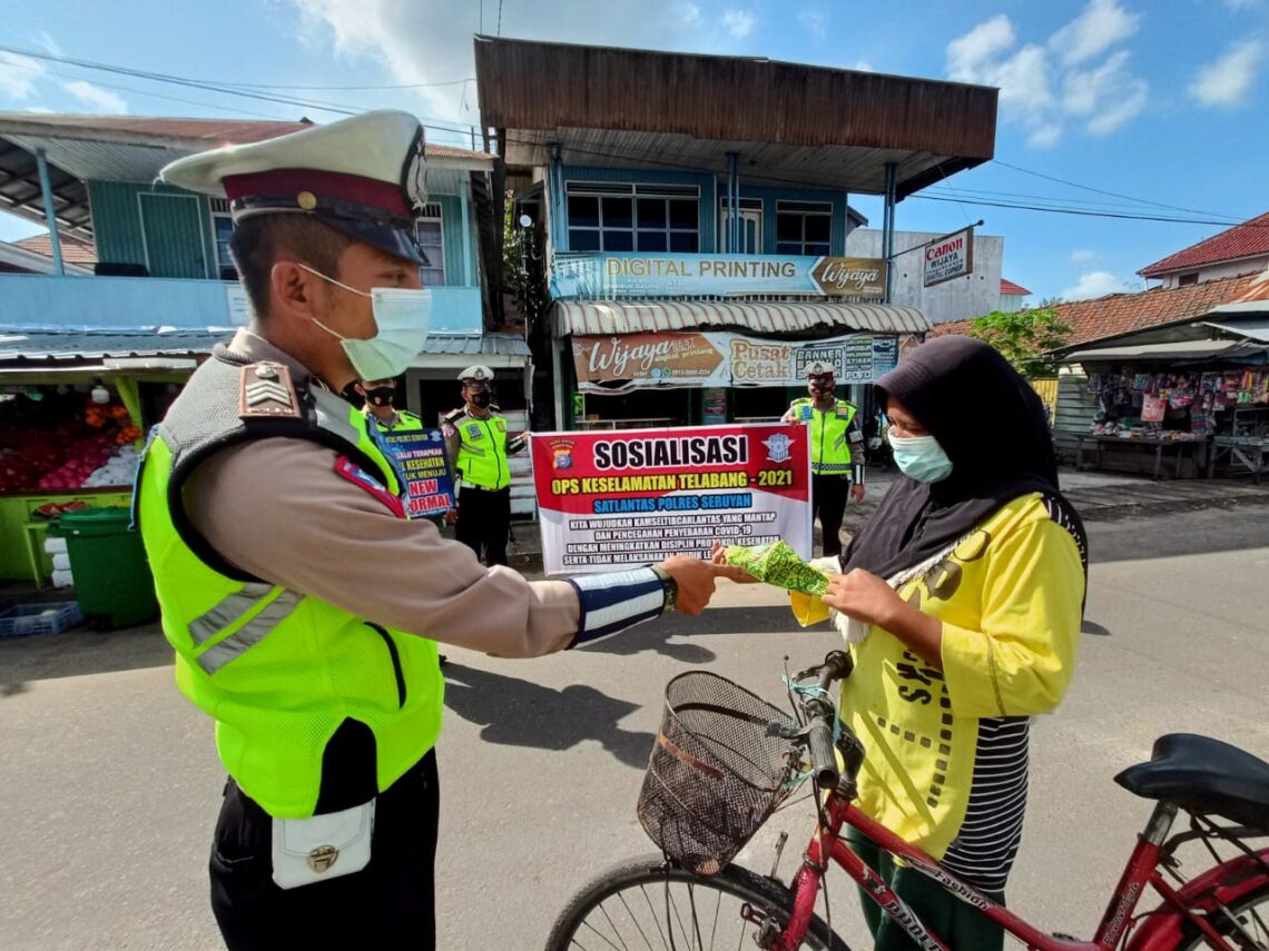 Satuan Lalu Lintas (Satlantas) Polres Seruyan menjadwalkan Operasi Keselamatan tahun 2021 selama 14 hari ke depan.
Operasi digelar dari tanggal 12-25 April 2021 mendatang. Foto : TN
