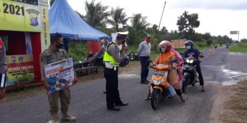 Sat Lantas Polres Seruyan Himbau Masyarakat Terapkan Prokes Covid-19