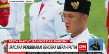 Rafly Tri Aditama Putra Camat Sabangau Jadi Penggerek Bendera HUT RI di Istana