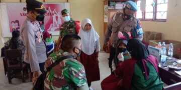 Meminimalisir Penyebaran Covid-19, Polisi Amankan Vaksinasi Anak