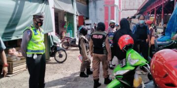Polres Seruyan Gencarkan Giat Yustisi di Pasar Saik Kuala Pembuang