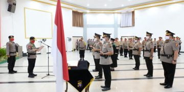 Tiga Kapolres dan Kabidkeu Resmi Diserahterimakan