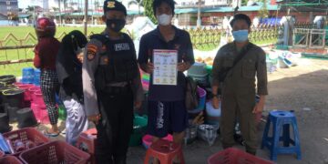 Polres Seruyan Berikan Himbauan Protokol Kesehatan Covid-19