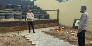 Kapolres Seruyan Cek Pembangunan Lapangan Tembak