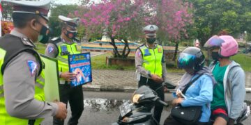 Sat Lantas Polres Seruyan Sosialisasikan Protokol Kesehatan